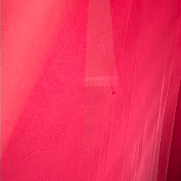 RM Richards NY Long Ity Dress W/ Rhinestone Neck  Caplet sheer sleeves - Picture 9 of 9